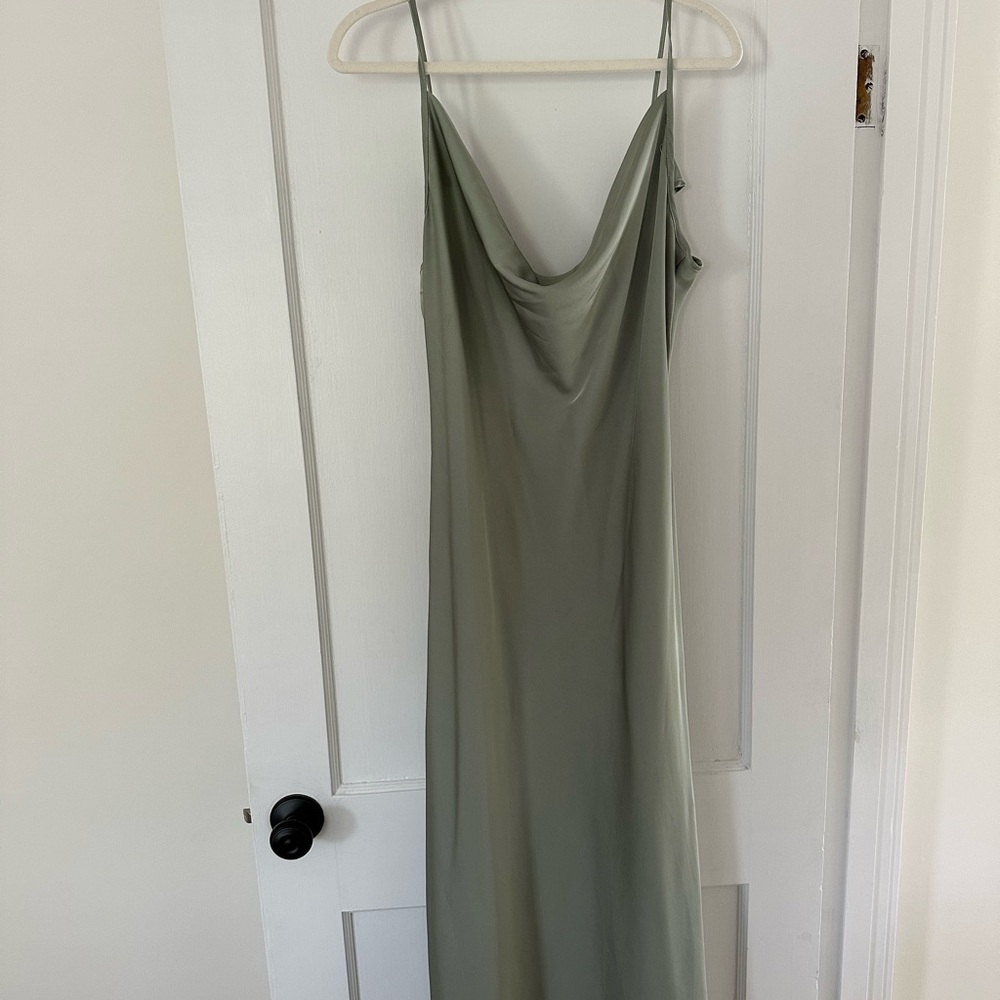 Sage Green Midi Dress